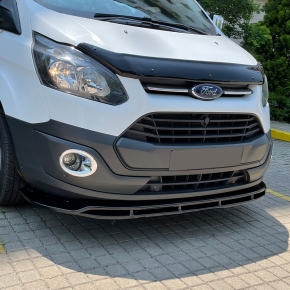 Frontsplitter schwarz-glänzend für Ford Transit Custom MK1 mit ABE/TÜV 12-18