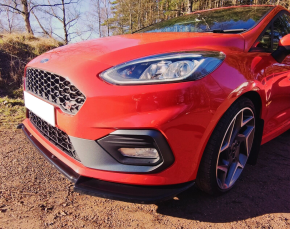 Frontlippe Frontspoiler V1 glanz für Ford Fiesta ST MK8 Vorfacelift 18-21 + ABE