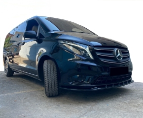 Frontsplitter schwarz-glänzend Mercedes VITO (W447) mit ABE/TÜV ab 2020