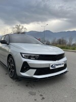 Frontlippe Frontspoiler schwarz hochglanz für Opel Astr