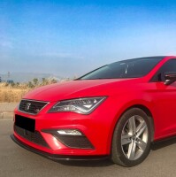 Frontlippe Frontspoiler schwarz glanz für Seat Leon FR 