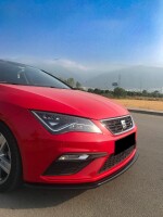 Frontlippe Frontspoiler schwarz glanz für Seat Leon FR 