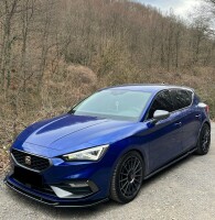 Frontlippe Frontspoiler schwarz glanz für Seat Leon FR 