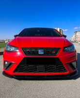Frontlippe Frontspoiler schwarz glanz für SEAT Ibiza 5 
