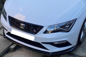 Frontlippe Frontspoiler V2 glanz für Seat Leon FR Facelift ab 2017 + ABE