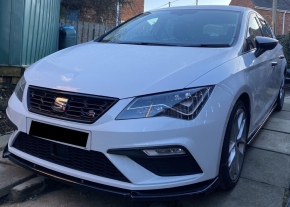 Frontlippe Frontspoiler V2 glanz für Seat Leon FR Facelift ab 2017 + ABE