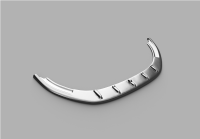 Frontlippe Frontspoiler V1 glanz für Skoda Oktavia RS 5