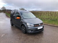Frontlippe Frontspoiler schwarz glanz für VW Caddy 3 (S