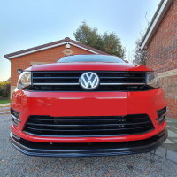 Frontlippe Frontspoiler schwarz glanz für VW Caddy 3 (S