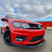 Frontlippe Frontspoiler schwarz glanz für VW Caddy 3 (S