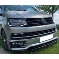 Frontlippe Frontspoiler schwarz glanz für VW T6 Frontsp