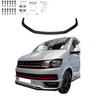 Frontlippe Frontspoiler schwarz glanz für VW T6 Frontsp
