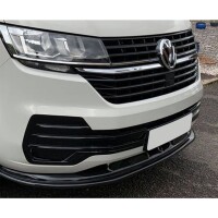 Frontlippe Frontspoiler schwarz glanz V1 für VW Transpo