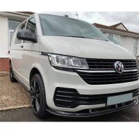 Frontlippe Frontspoiler schwarz glanz V1 für VW Transpo