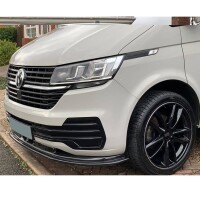 Frontlippe Frontspoiler schwarz glanz V1 für VW Transpo