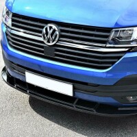 Frontlippe Frontspoiler schwarz glanz V2 für VW Transpo