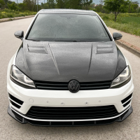 Frontlippe Frontspoiler schwarz glanz V1 für VW Golf 7 