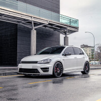 Frontlippe Frontspoiler schwarz glanz V1 für VW Golf 7 