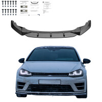 Frontlippe Frontspoiler schwarz glanz V1 für VW Golf 7 