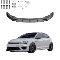 Frontlippe Frontspoiler schwarz glanz V1 für VW Golf 7 