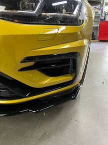 Frontlippe Frontspoiler V4 glanz für VW Golf 7 R Facelift ab Baujahr 2017 + ABE