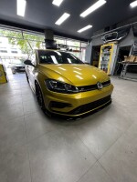 Frontlippe Frontspoiler V4 glanz für VW Golf 7 R Faceli