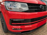 Frontlippe Frontspoiler schwarz glanz für VW T6 alle Mo
