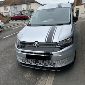 Frontlippe Frontspoiler V2 glanz für VW Caddy MK 5 ab Baujahr 2020 + ABE
