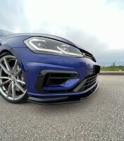 Frontlippe Frontspoiler schwarz glanz V1 für VW Golf 7 