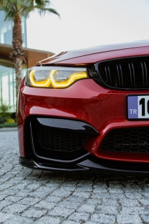 Frontblenden Flaps Stoßleisten vorne glanz für BMW M3 F80 M4 F82 F83 ab 14-20