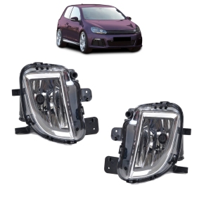 Nebelscheinwerfer SET Klarglas Chrom H8 passt für VW Golf 6 GTI GTD ab 08-12