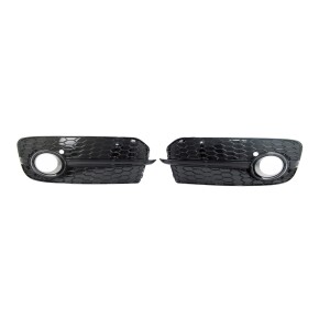 Nebelscheinwerfergitter Set Schwarz glanz passt für Audi Q5 8R Facelift ab 12-17