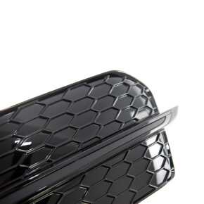 Nebelscheinwerfergitter Set Schwarz glanz passt für Audi Q5 8R Facelift ab 12-17