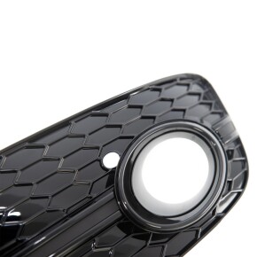 Nebelscheinwerfergitter Set Schwarz glanz passt für Audi Q5 8R Facelift ab 12-17