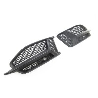 Nebelscheinwerfer Wabengitter Set Schwarz glanz passt f&uuml