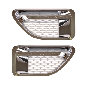 Kotflügelgitter Grill Chrom Silber für Range Rover Sport L320 ab 05-10