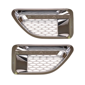 Kotflügelgitter Grill Chrom Silber für Range...