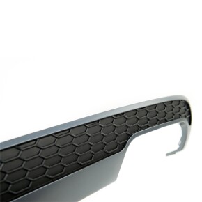 Diffusor Heckdiffusor Schwarz grau mit Blenden passt für Audi A6 C7 ab 2011-2014