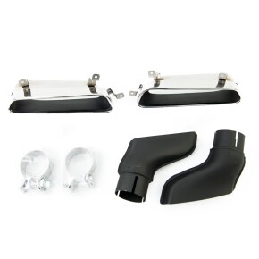 Diffusor Heckdiffusor Schwarz grau mit Blenden passt für Audi A6 C7 ab 2011-2014