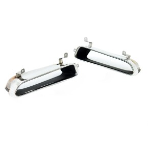 Diffusor Heckdiffusor Schwarz grau mit Blenden passt für Audi A6 C7 ab 2011-2014