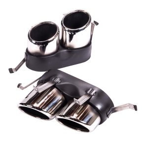 Sportdiffusor Heckdiffusor Schwarz glanz + Blenden passt für Audi Q5 F7 ab 17-20