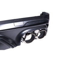 Sportdiffusor Heckdiffusor Schwarz glanz + Blenden passt f&u