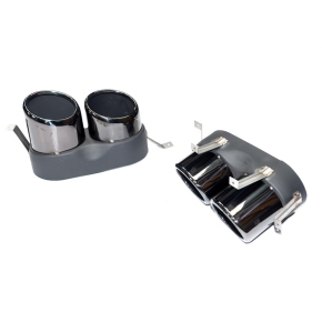 Sportdiffusor Heckdiffusor Schwarz glanz + Blenden passt für Audi Q5 F7 ab 17-20