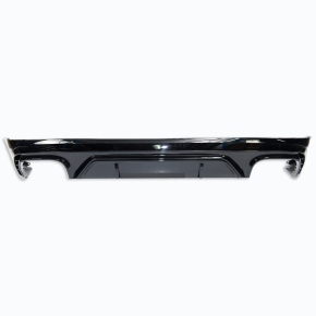Sportdiffusor Heckdiffusor Schwarz glanz + Blenden passt für Audi Q5 F7 ab 17-20