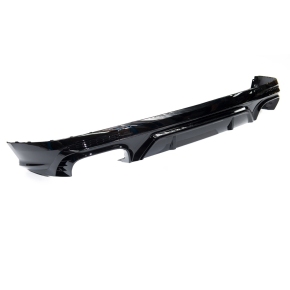 Sportdiffusor Heckdiffusor Schwarz glanz + Blenden passt für Audi Q5 F7 ab 17-20