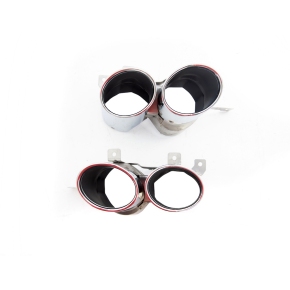 Sportdiffusor Heckdiffusor Schwarz silber + Blenden passt für Audi Q7 4M ab 2015