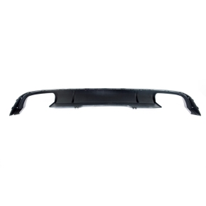 Sport- Heckdiffusor Schwarz silber + Blenden passt für Audi A4 B9 ab 2015-2019
