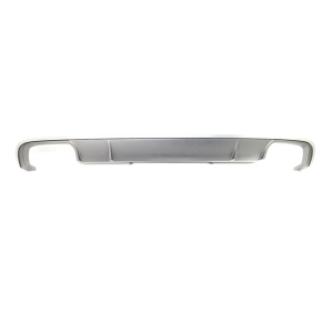 Sport- Heckdiffusor Schwarz silber + Blenden passt für Audi A4 B9 ab 2015-2019