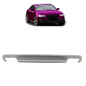 Sportdiffusor Heckdiffusor Silber Grau passt für Audi A5 (8T) ab 2011-2016