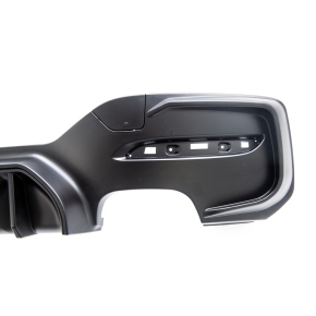 Sport- Heckdiffusor Schwarz matt 4-Rohr passt für BMW 1er F20 F21 ab 2015-2019